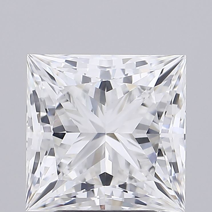 1.26 Carat Princess Lab Diamond with  Cut Diamond in 14KT  view 1
