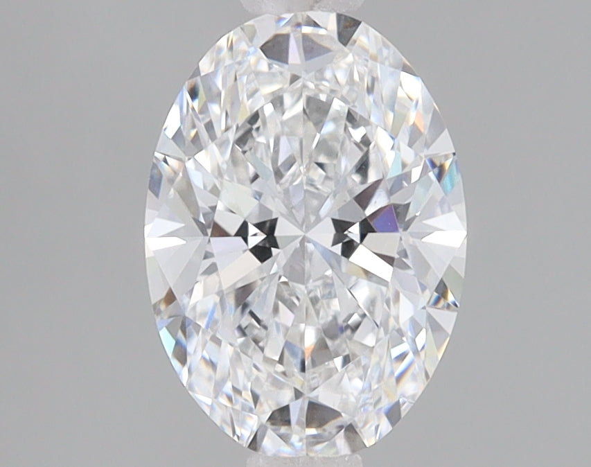 1.5 Carat Oval Lab Diamond with  Cut Diamond in 14KT  view 1
