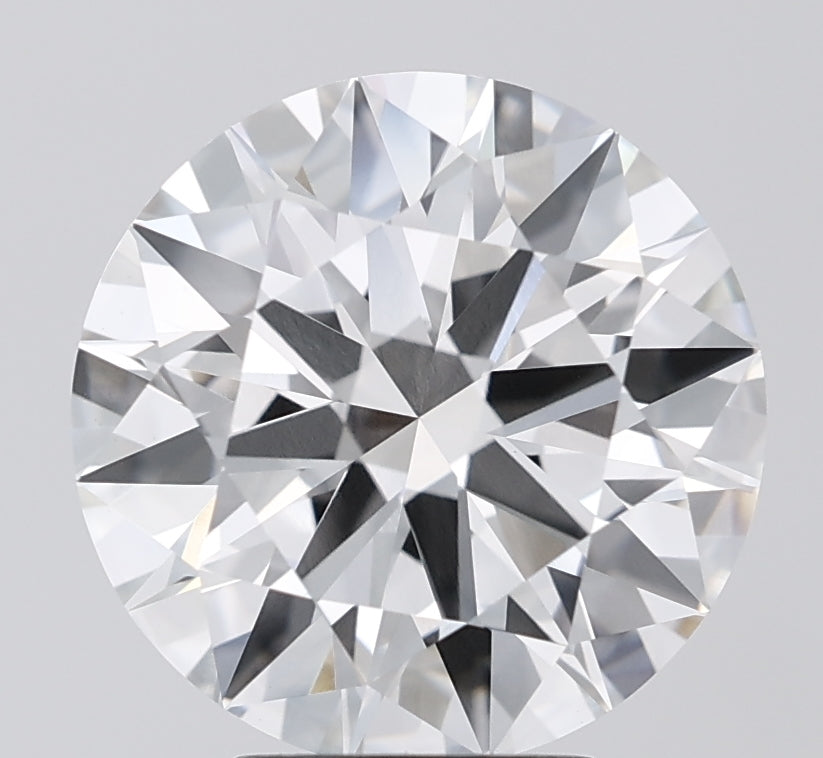 4.94 Carat Round Lab Diamond with  Cut Diamond in 14KT  view 1
