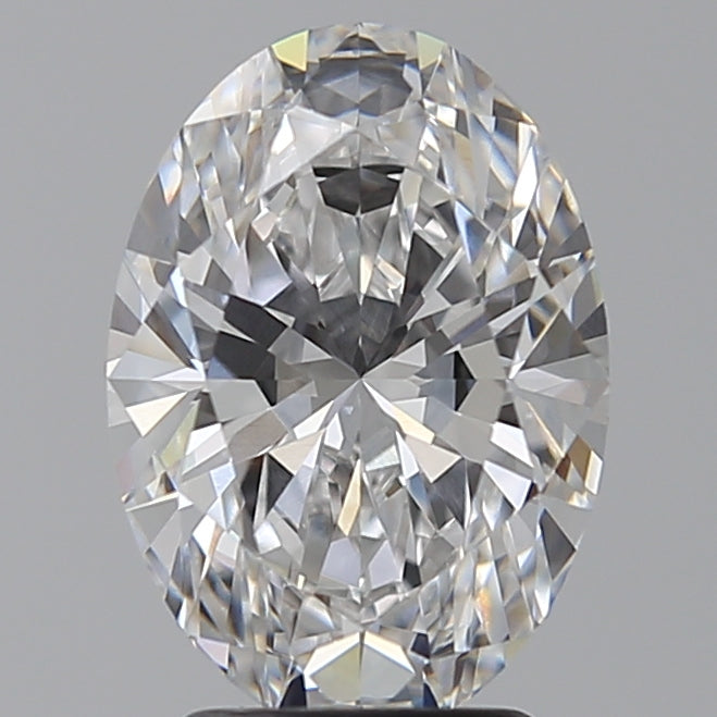3.05 Carat Oval Lab Diamond with  Cut Diamond in 14KT  view 1
