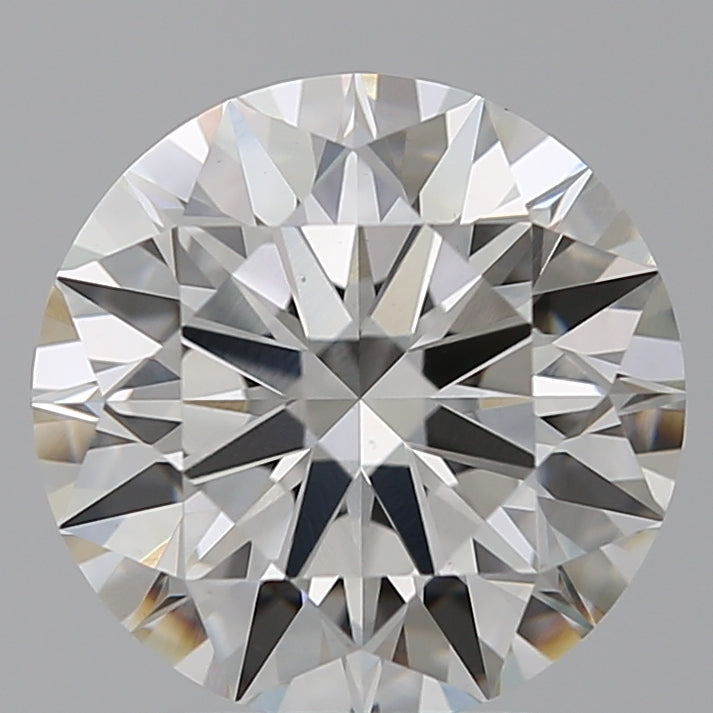 2.59 Carat Round Lab Diamond with  Cut Diamond in 14KT  view 1
