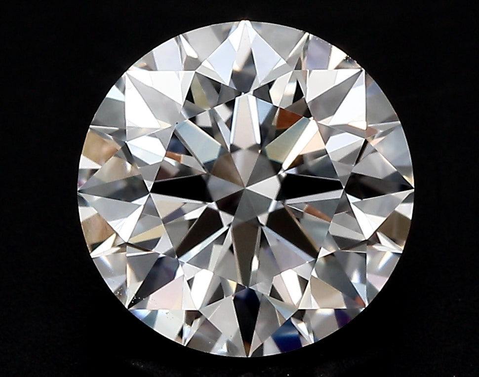 1.26 Carat Round Lab Diamond with  Cut Diamond in 14KT  view 1
