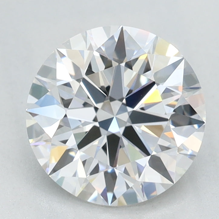 1.34 Carat Round Lab Diamond with  Cut Diamond in 14KT  view 1
