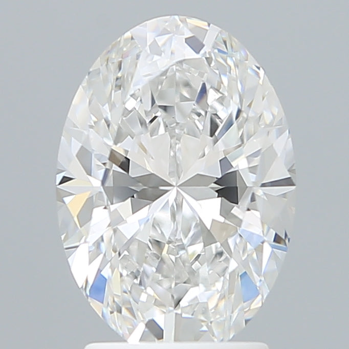 2.65 Carat Oval Lab Diamond with  Cut Diamond in 14KT  view 1
