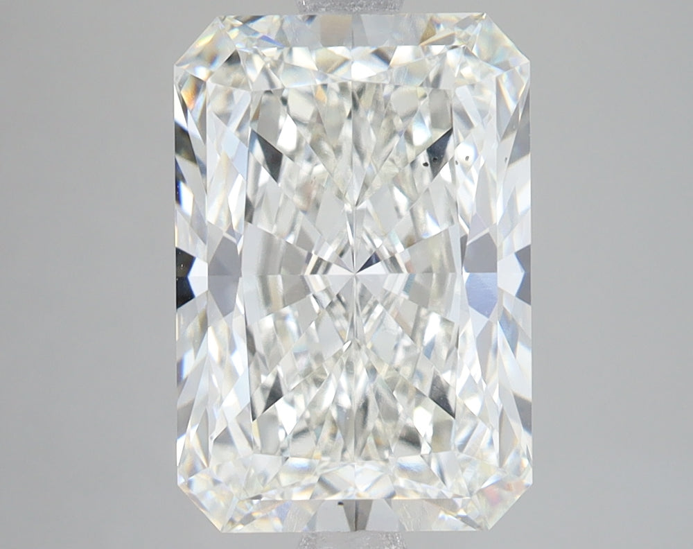 5.04 Carat Radiant Lab Diamond with  Cut Diamond in 14KT  view 1
