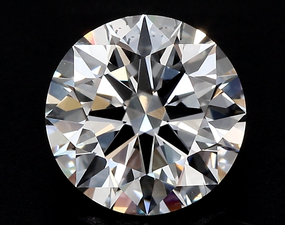 2.55 Carat Round Lab Diamond with  Cut Diamond in 14KT  view 1

