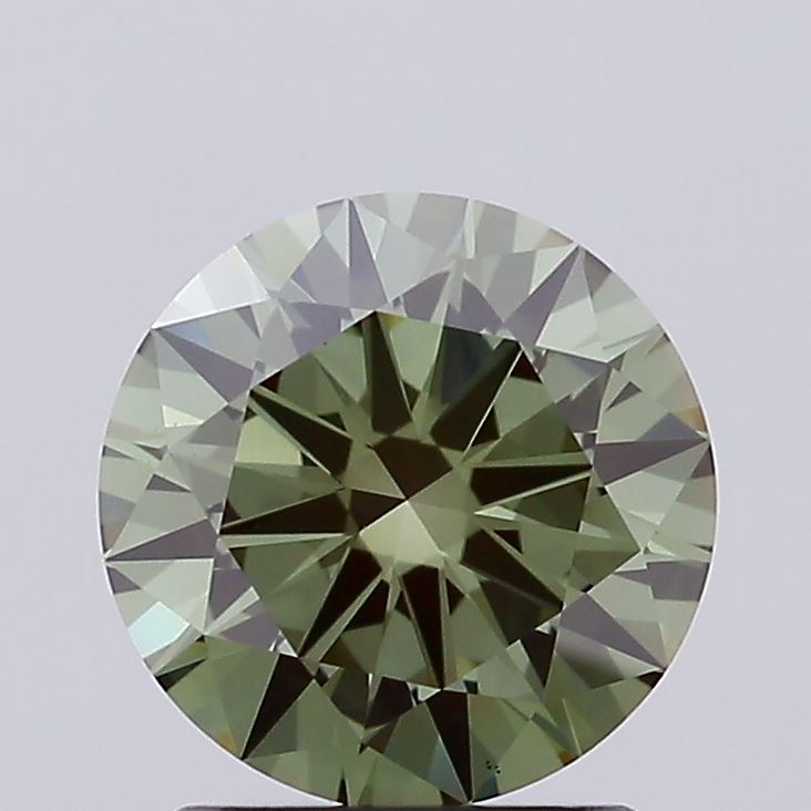 1.5 Carat Round Lab Diamond with  Cut Diamond in 14KT  view 1
