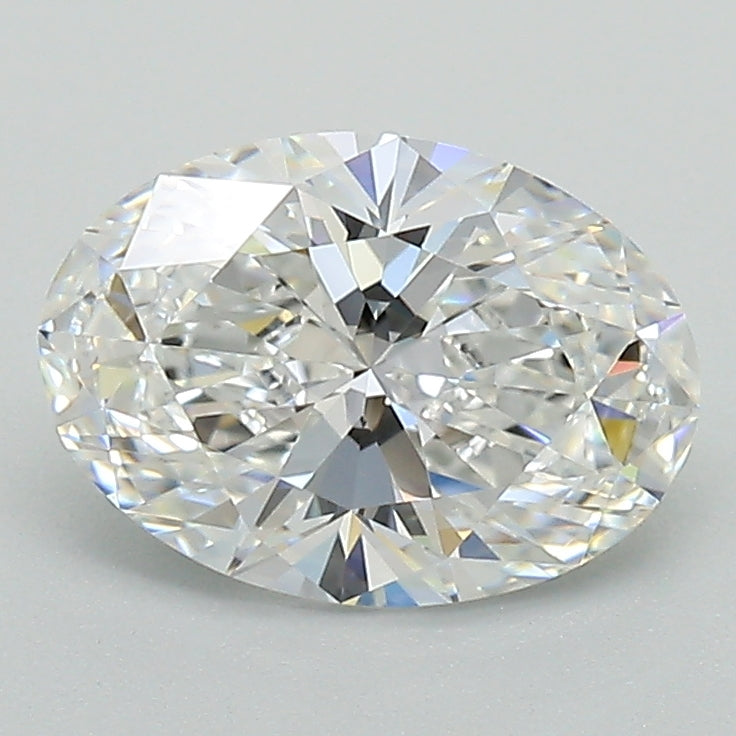 1.58 Carat Oval Lab Diamond with  Cut Diamond in 14KT  view 1
