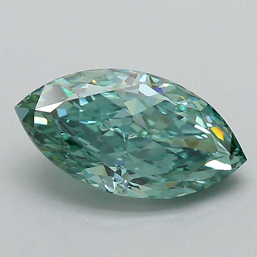 1.72 Carat Marquise Lab Diamond with  Cut Diamond in 14KT  view 1
