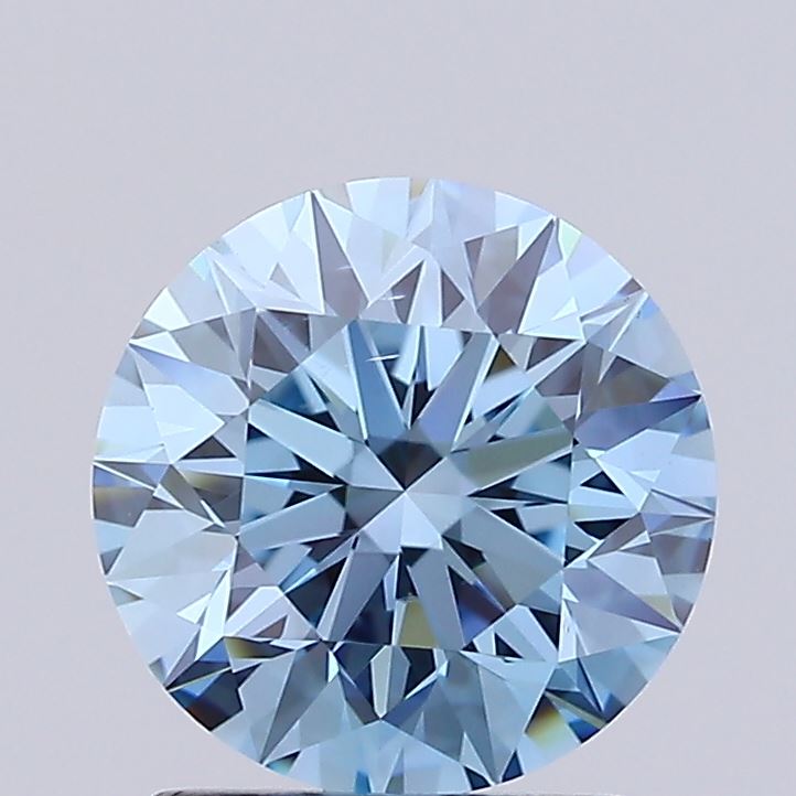 1.79 Carat Round Lab Diamond with  Cut Diamond in 14KT  view 1
