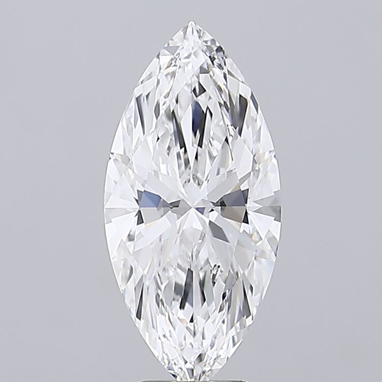 5.1 Carat Marquise Lab Diamond with  Cut Diamond in 14KT  view 1

