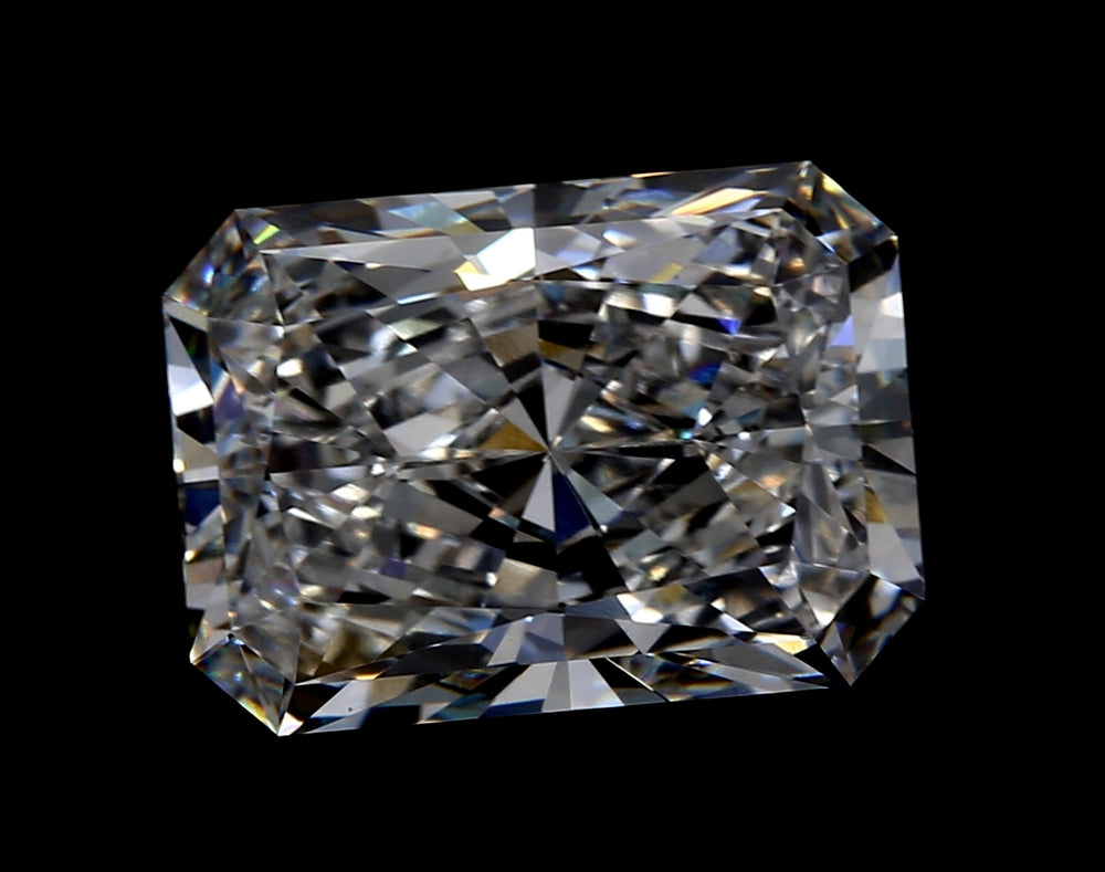 1.53 Carat Radiant Lab Diamond with  Cut Diamond in 14KT  view 1
