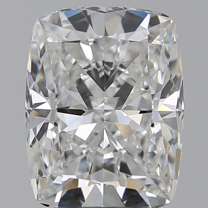 3.57 Carat Cushion Lab Diamond with  Cut Diamond in 14KT  view 1
