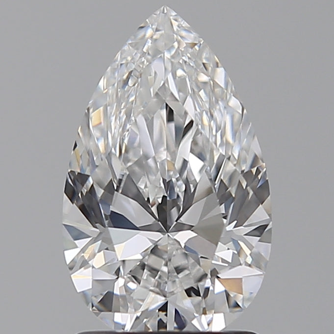 1.55 Carat Pear Lab Diamond with  Cut Diamond in 14KT  view 1
