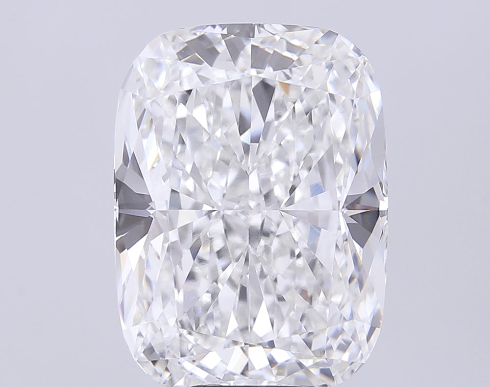 12.74 Carat Cushion Lab Diamond with  Cut Diamond in 14KT  view 1
