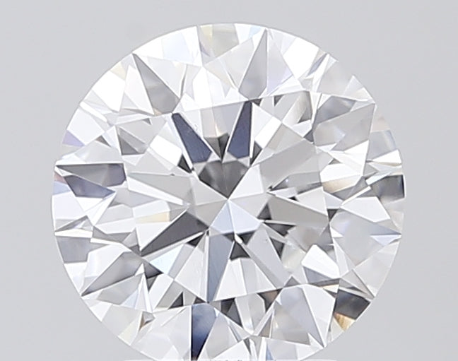 3.02 Carat Round Lab Diamond with  Cut Diamond in 14KT  view 1
