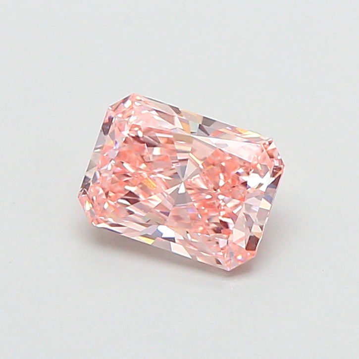 0.85 Carat Radiant Lab Diamond with  Cut Diamond in 14KT  view 1
