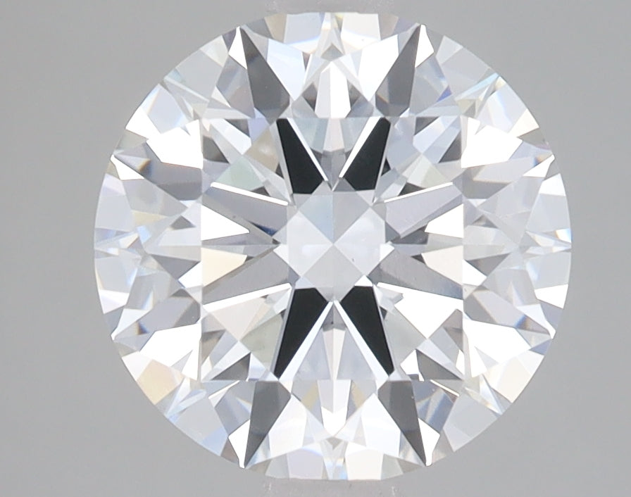 3.02 Carat Round Lab Diamond with  Cut Diamond in 14KT  view 1
