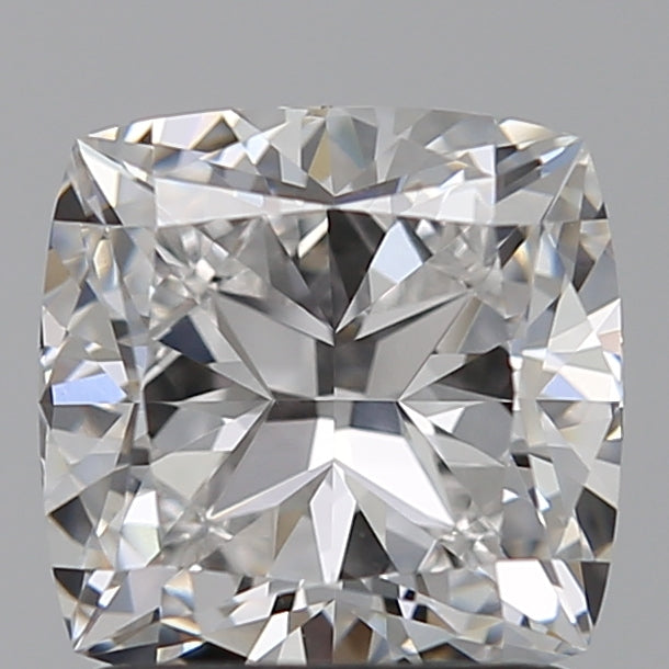 1.55 Carat Cushion Lab Diamond with  Cut Diamond in 14KT  view 1
