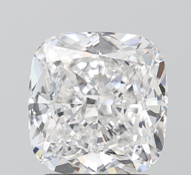 2.52 Carat Cushion Lab Diamond with  Cut Diamond in 14KT  view 1

