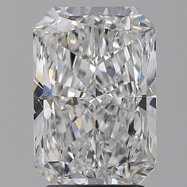 2.78 Carat Radiant Lab Diamond with  Cut Diamond in 14KT  view 1
