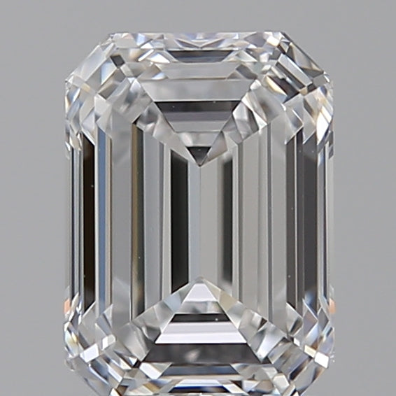 1.56 Carat Emerald Lab Diamond with  Cut Diamond in 14KT  view 1
