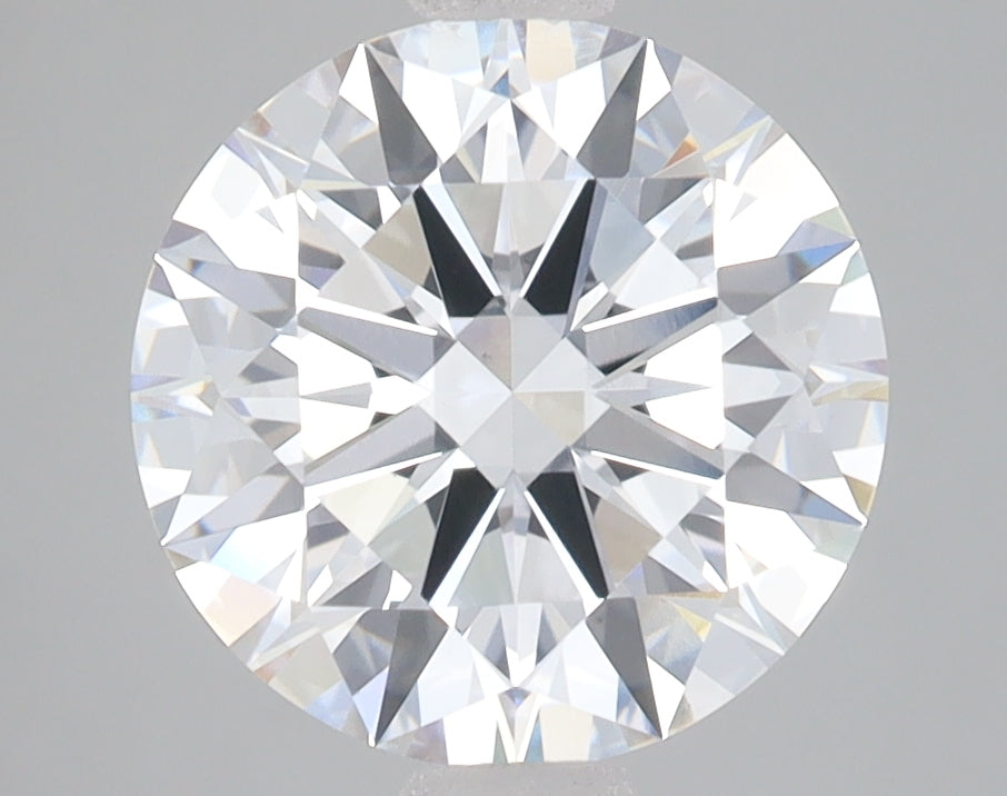3.04 Carat Round Lab Diamond with  Cut Diamond in 14KT  view 1
