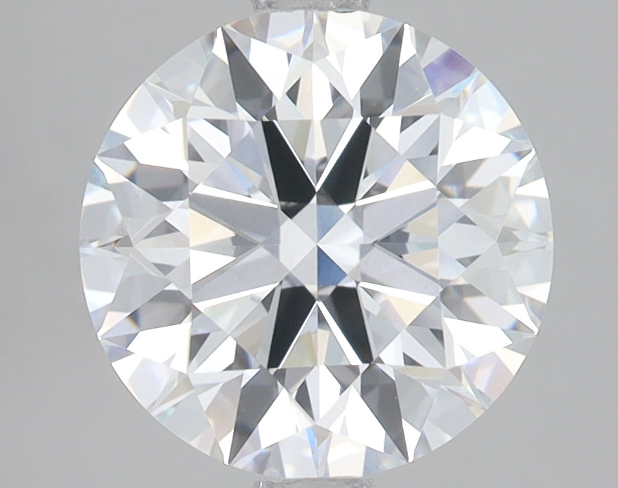 3.02 Carat Round Lab Diamond with  Cut Diamond in 14KT  view 1
