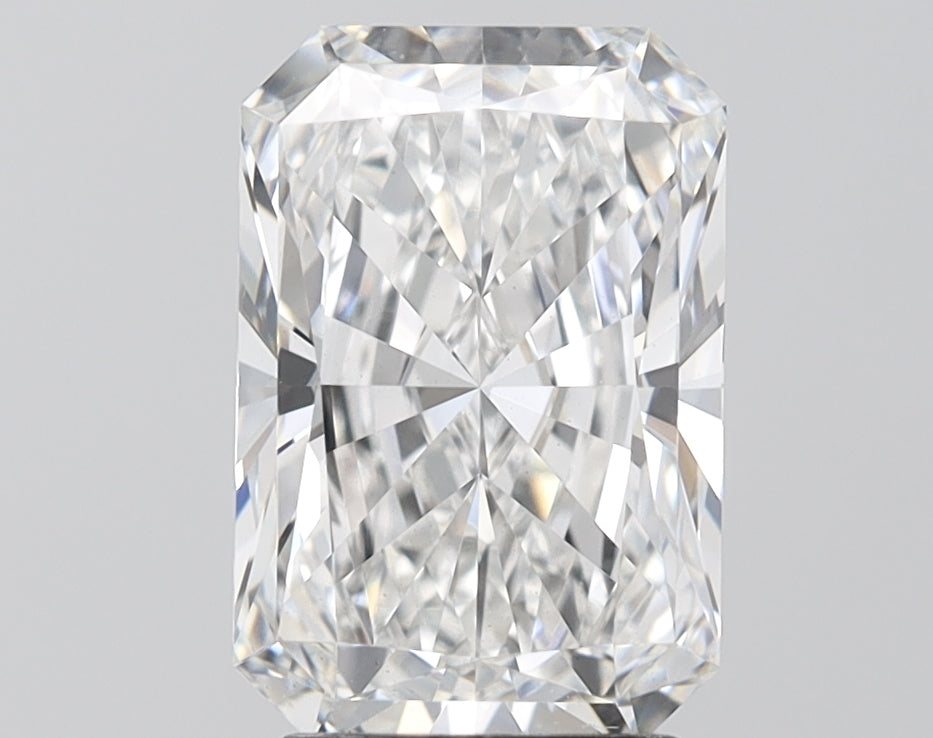 3.09 Carat Radiant Lab Diamond with  Cut Diamond in 14KT  view 1
