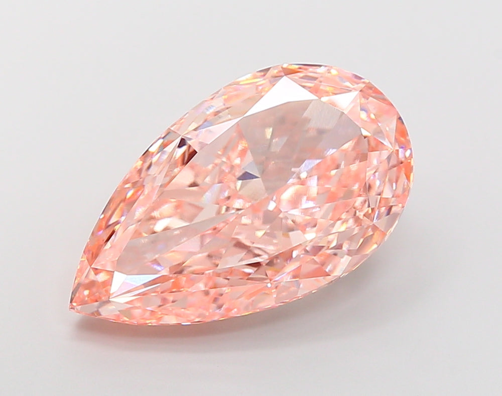 16.03 Carat Pear Lab Diamond with  Cut Diamond in 14KT  view 1
