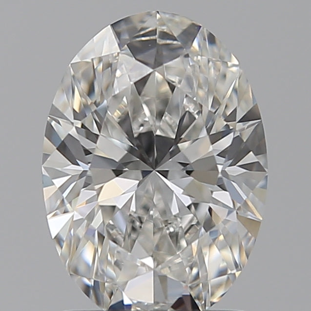 1.5 Carat Oval Lab Diamond with  Cut Diamond in 14KT  view 1
