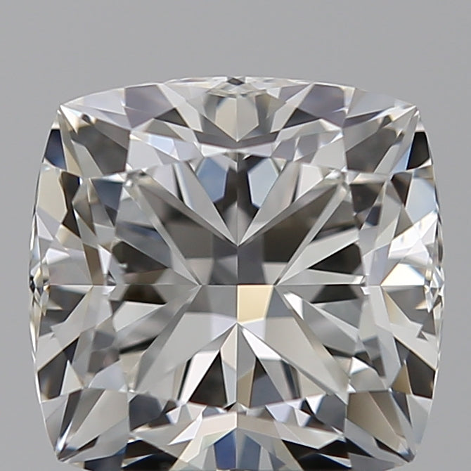 1.92 Carat Cushion Lab Diamond with  Cut Diamond in 14KT  view 1
