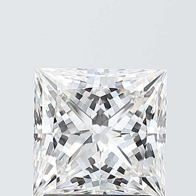 2.04 Carat Princess Lab Diamond with  Cut Diamond in 14KT  view 1
