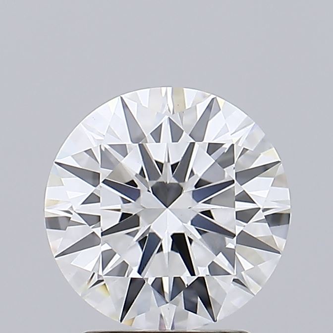 2.26 Carat Round Lab Diamond with  Cut Diamond in 14KT  view 1
