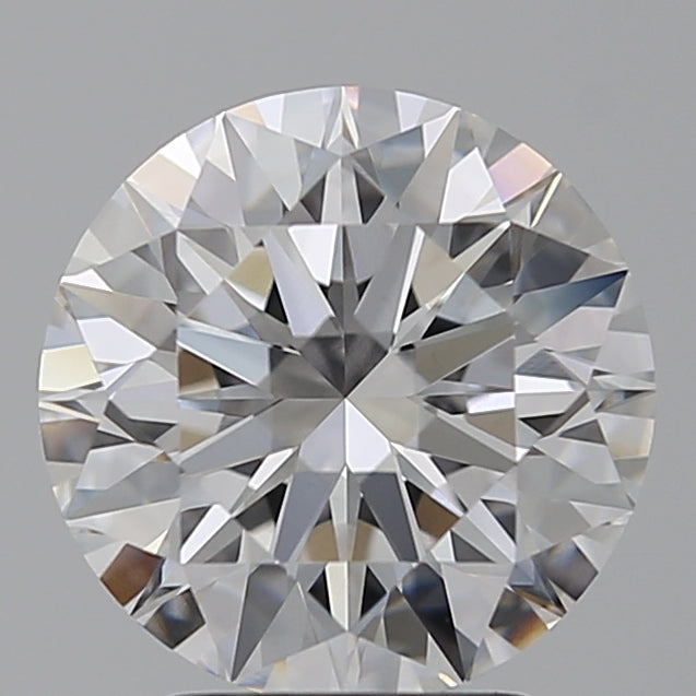 3.02 Carat Round Lab Diamond with  Cut Diamond in 14KT  view 1
