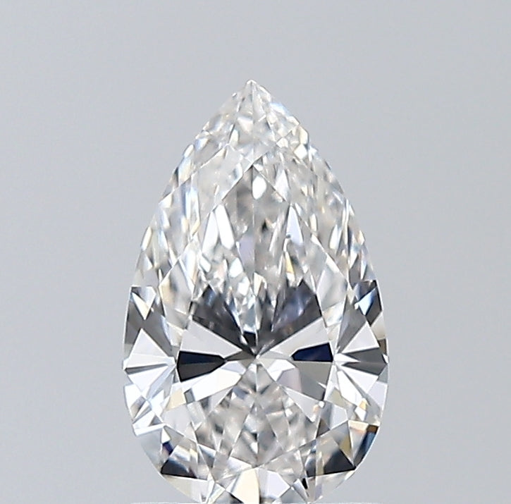 1.06 Carat Pear Natural Diamond with  Cut Diamond in 14KT  view 1

