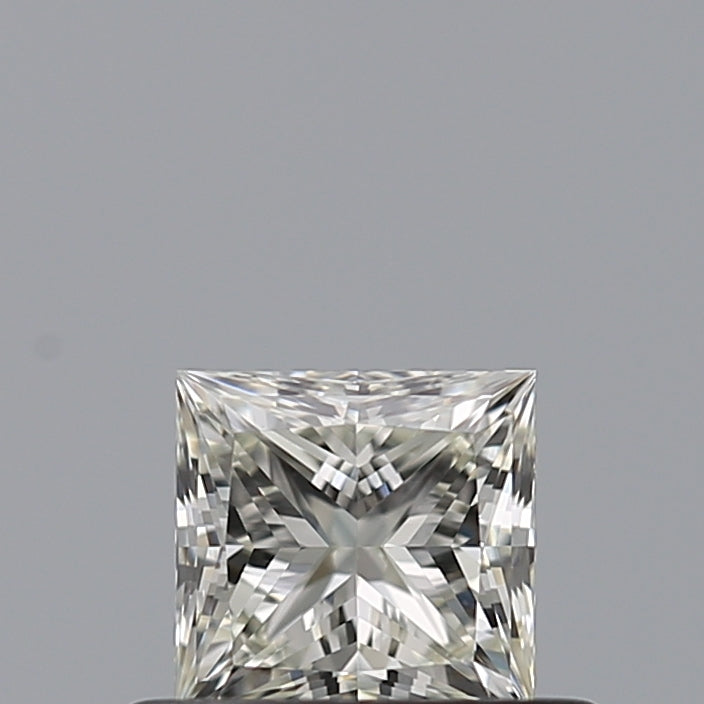 0.4 Carat Princess Natural Diamond with  Cut Diamond in 14KT  view 1
