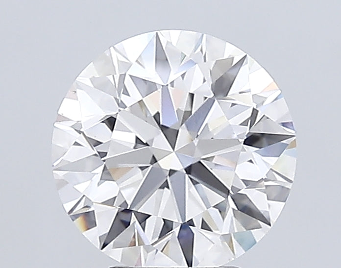 5.08 Carat Round Lab Diamond with  Cut Diamond in 14KT  view 1
