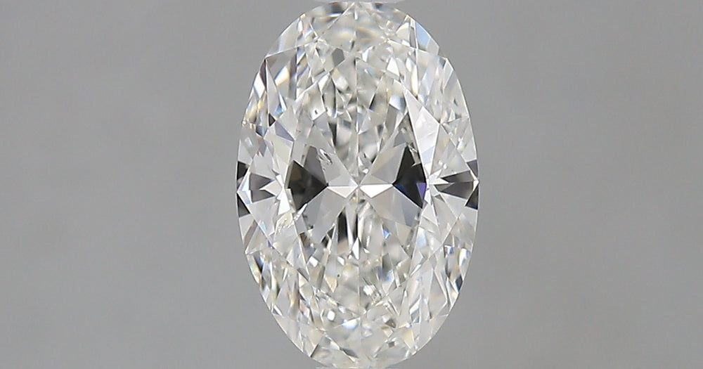 1.0 Carat Oval Natural Diamond with  Cut Diamond in 14KT  view 1
