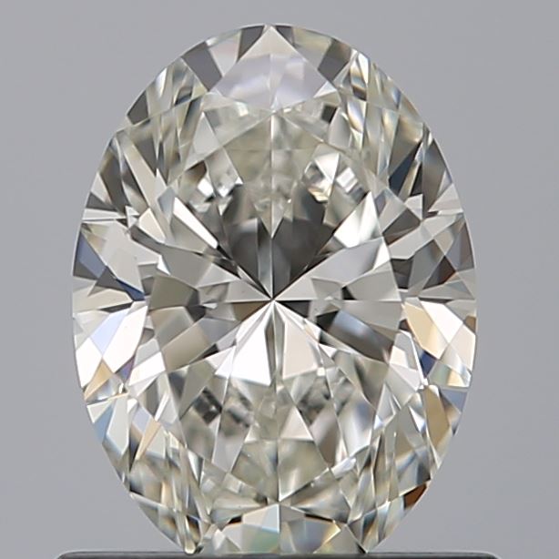 0.71 Carat Oval Natural Diamond with  Cut Diamond in 14KT  view 1
