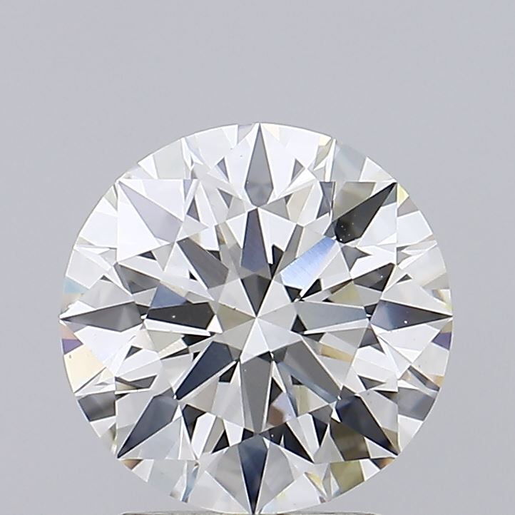 2.0 Carat Round Lab Diamond with  Cut Diamond in 14KT  view 1
