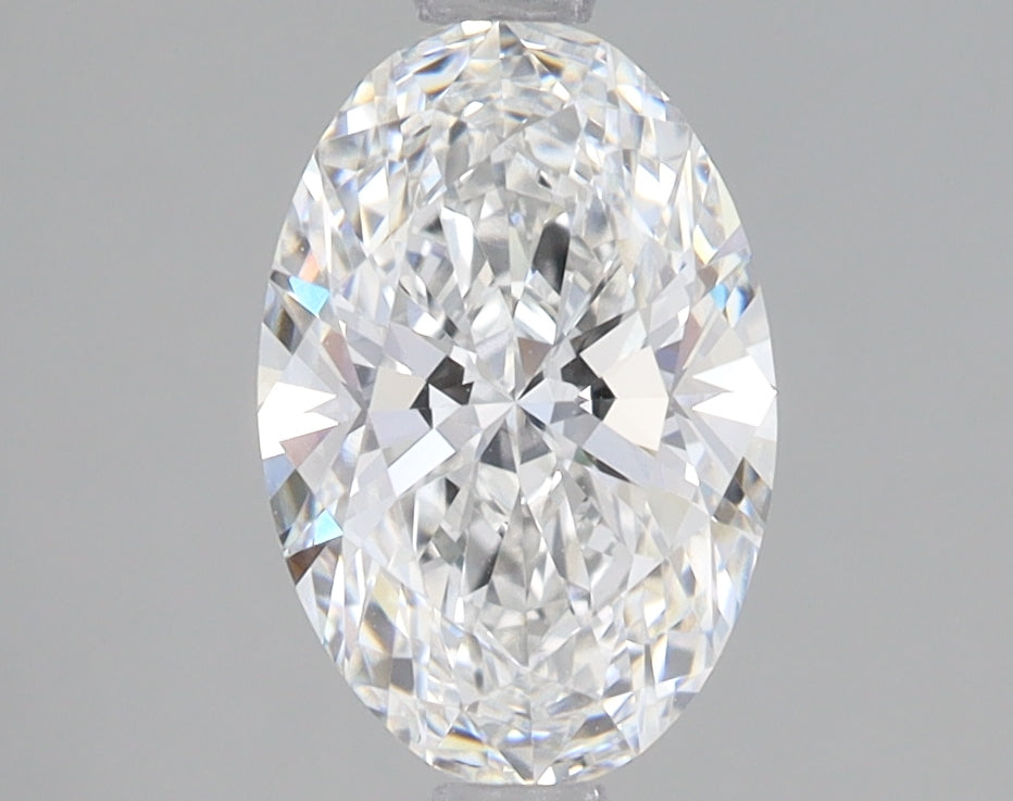 1.55 Carat Oval Lab Diamond with  Cut Diamond in 14KT  view 1
