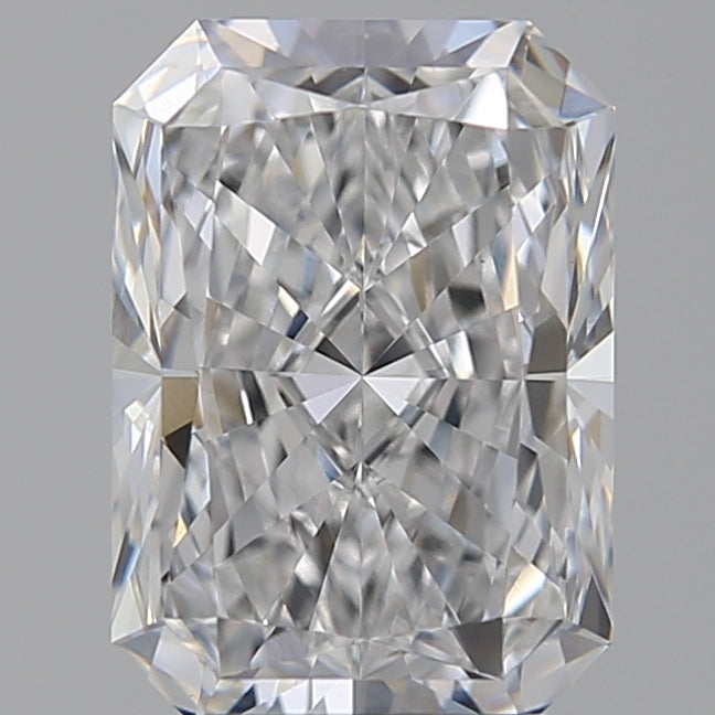 3.02 Carat Radiant Lab Diamond with  Cut Diamond in 14KT  view 1
