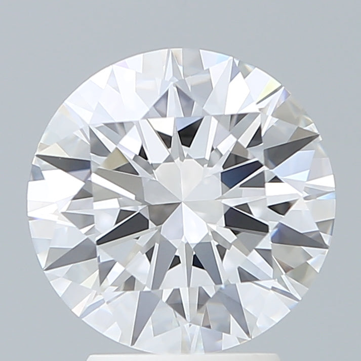 3.17 Carat Round Lab Diamond with  Cut Diamond in 14KT  view 1
