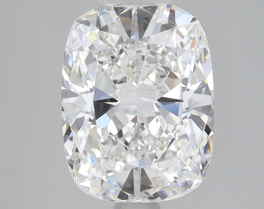 2.25 Carat Cushion Lab Diamond with  Cut Diamond in 14KT  view 1
