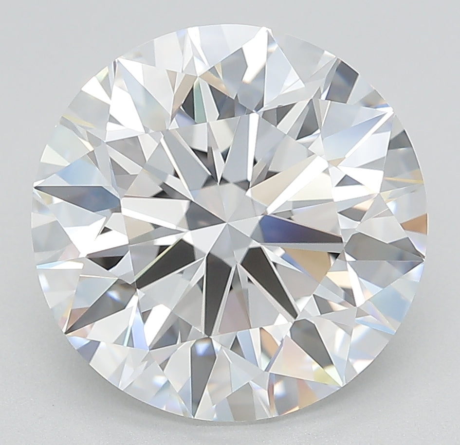 5.94 Carat Round Lab Diamond with  Cut Diamond in 14KT  view 1

