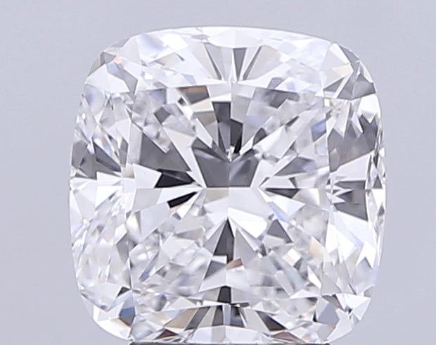4.01 Carat Cushion Lab Diamond with  Cut Diamond in 14KT  view 1
