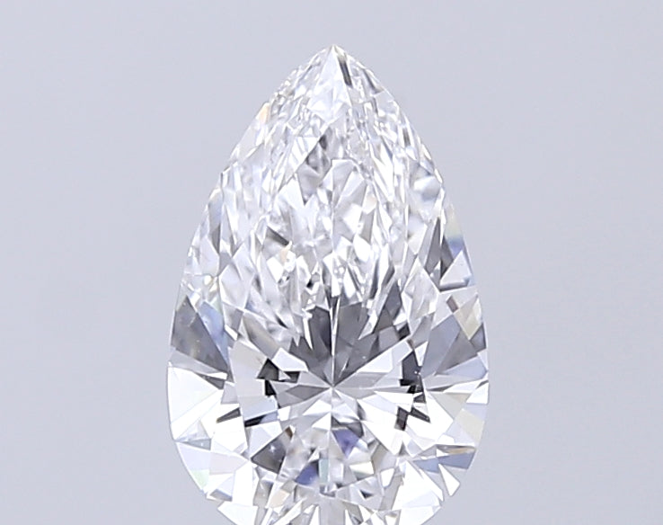 1.64 Carat Pear Lab Diamond with  Cut Diamond in 14KT  view 1
