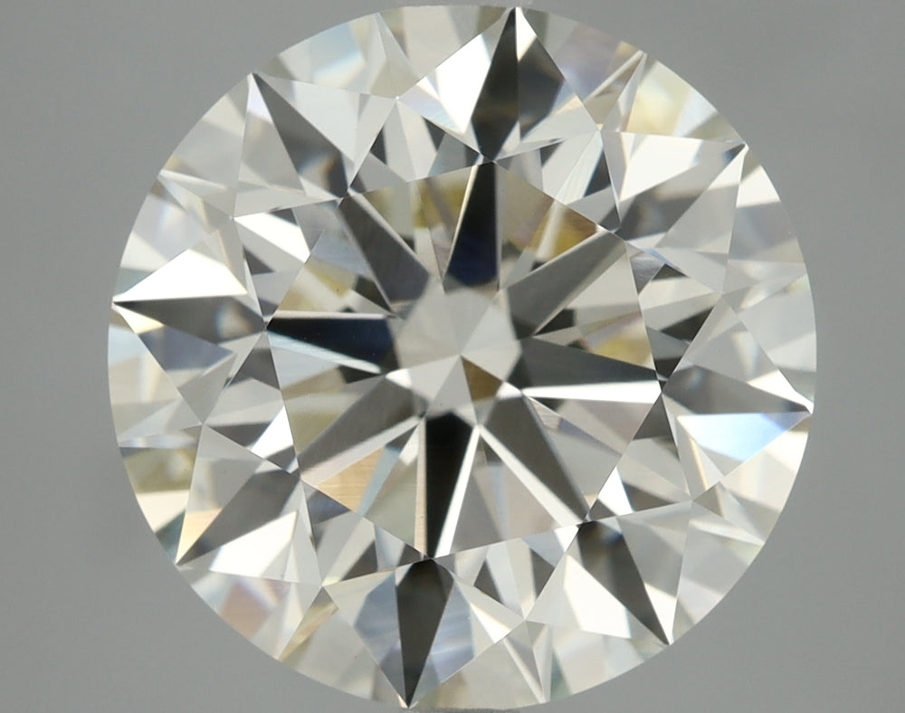 4.62 Carat Round Lab Diamond with  Cut Diamond in 14KT  view 1
