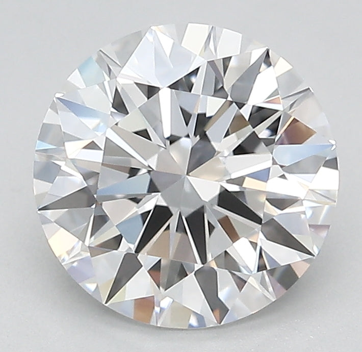 2.0 Carat Round Lab Diamond with  Cut Diamond in 14KT  view 1
